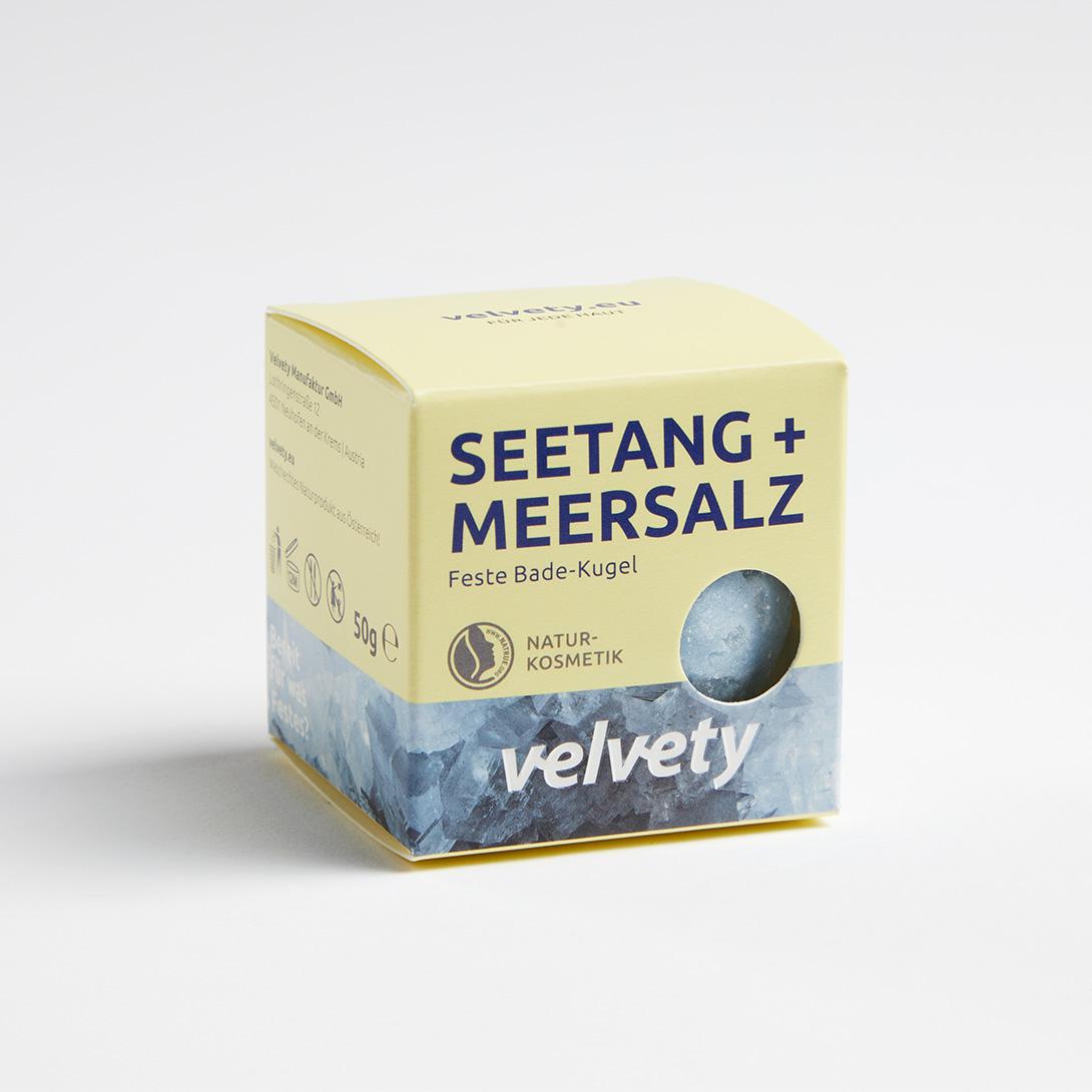 Velvety Feste Badelotion Seetang + Meersalz 50g NATRUE