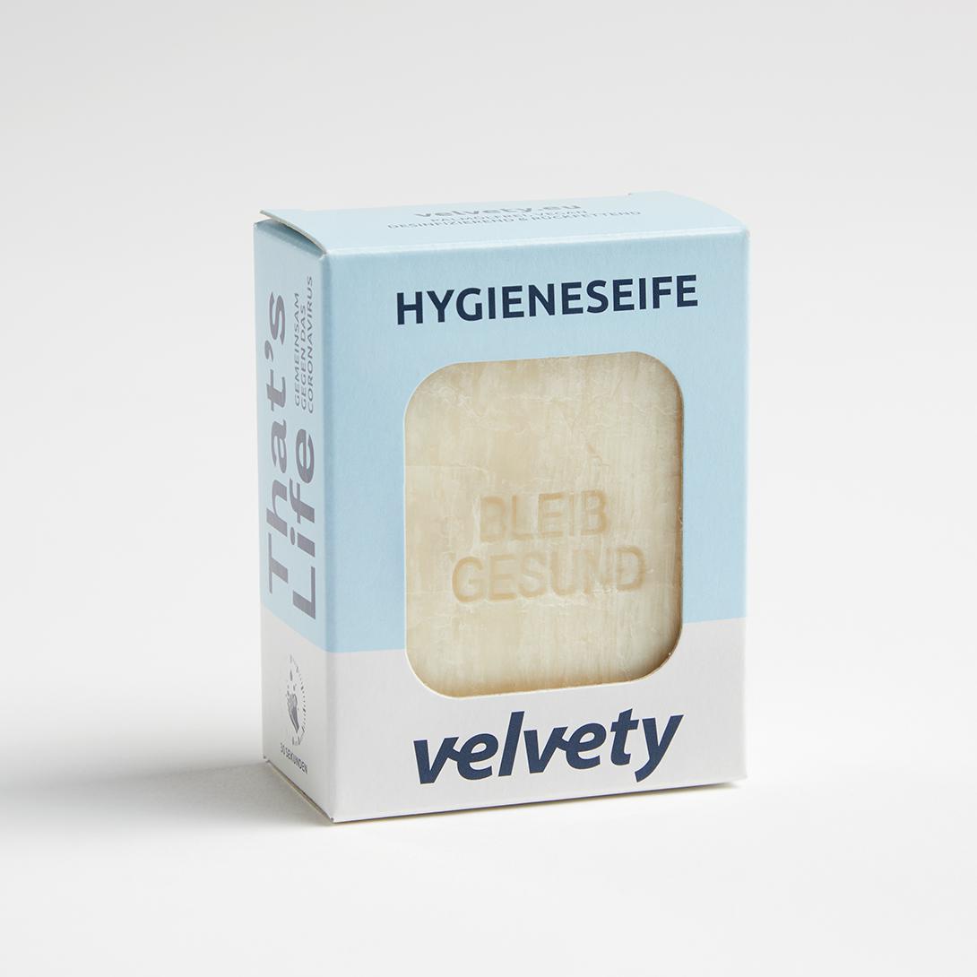 Velvety Feste Hygieneseife mit Minzeduft 100g