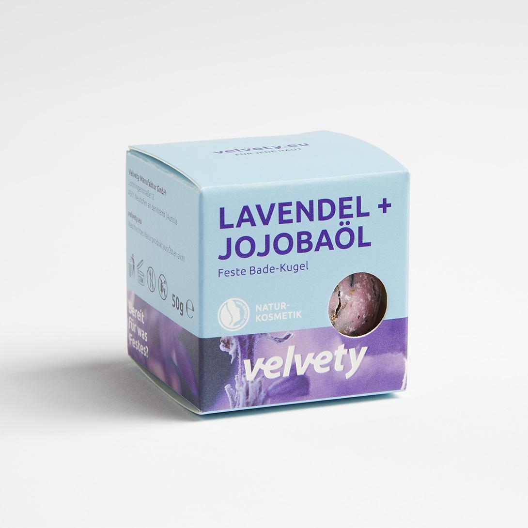 Velvety Feste Badelotion Lavendel + Jojobaöl 50g